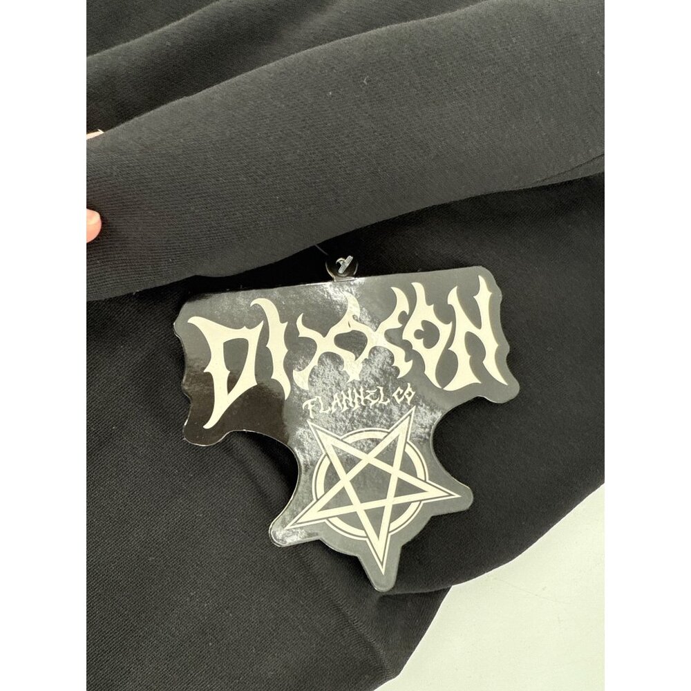 Mens Pentagram Crewneck Sweatshirt Pullover Black Size 2X New - Picture 3 of 7